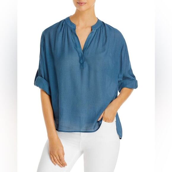 Brochu‎ Walker Jaxon Shirred Popover Oceanic Blue - Picture 2 of 7